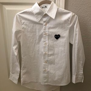 Comme des garçons dress shirt women size Small